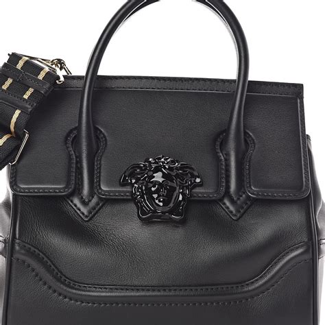 versace palazzo calf leather shoulder bag|VERSACE Calfskin Medium Palazzo Empire Bag Black.